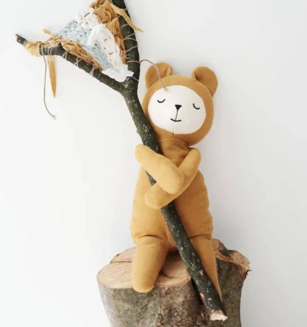 FABELAB Doudou Ours Ocre 4 FABELAB Doudou Ours Ocre