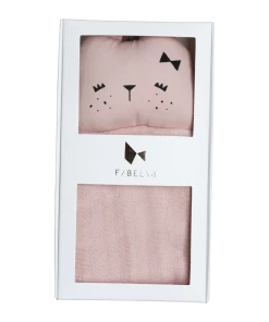 FABELAB Doudou Coniglietto In 100 Cotone Bio Malva