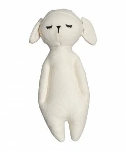 FABELAB Petit Doudou Hochet Mouton Blanc