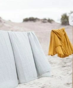 FABELAB Ochre Organic Cotton Muslin Poncho 7 FABELAB Ochre Organic Cotton Muslin Poncho