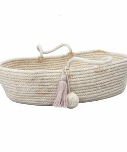 FABELAB Panier Pompom Rose