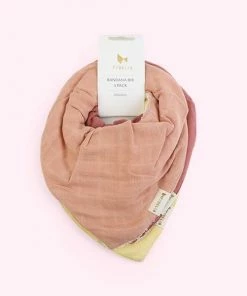 FABELAB Pastel Flower Bandana Bibs Three Pack 7 FABELAB Pastel Flower Bandana Bibs Three Pack