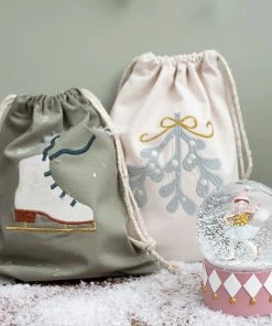 FABELAB Palla Di Neve Natale Pattinatrice Rosa