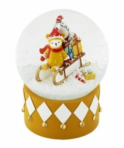 FABELAB Boule A Neige Luge De Noel