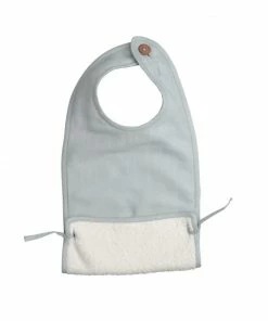 FABELAB Foggy Blue Muslin Feeding Bib