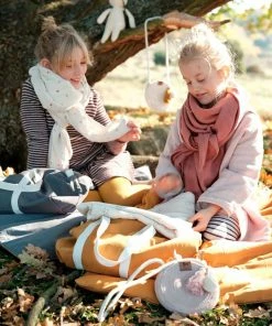 FABELAB Manta de Muselina de Algodón Orgánico - Foggy Blue