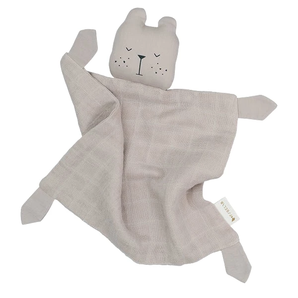 FABELAB Doudou de Algodón Orgánico Animal Bear - Beige 4 FABELAB Doudou de Algodón Orgánico Animal Bear - Beige