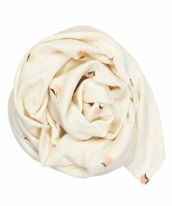 FABELAB Peach Organic Cotton Peaches Muslin Swaddle Blanket
