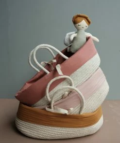 FABELAB Panier A Poupees Ocre