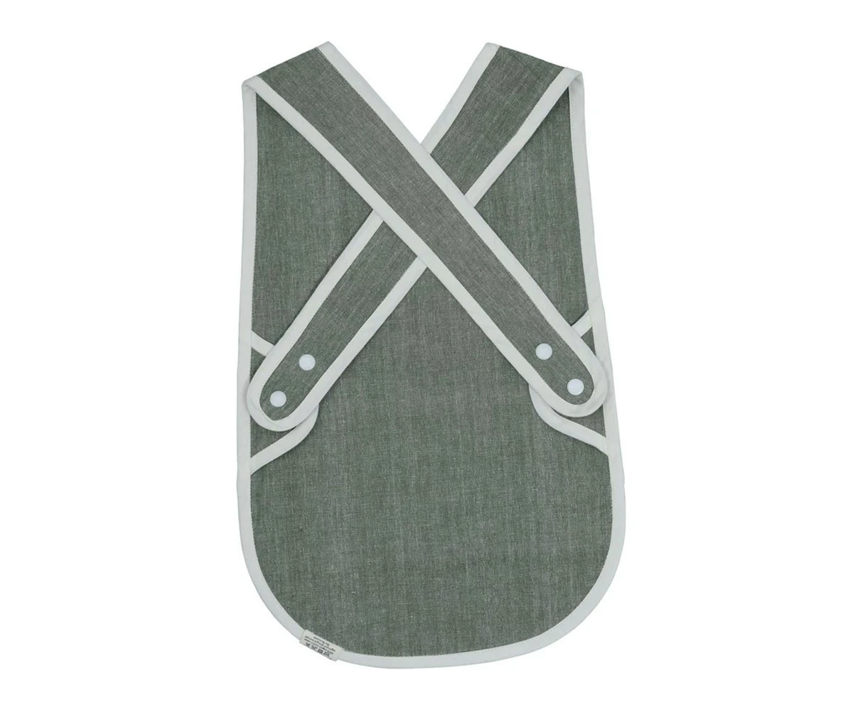 FABELAB Grembiule Bavaglio Cross Back Olive 3 FABELAB Grembiule Bavaglio Cross Back Olive