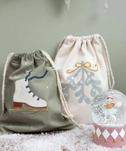 FABELAB Sacchetto Ricamato Con Lacci