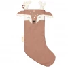 FABELAB Deer Christmas Stocking in Old Rose