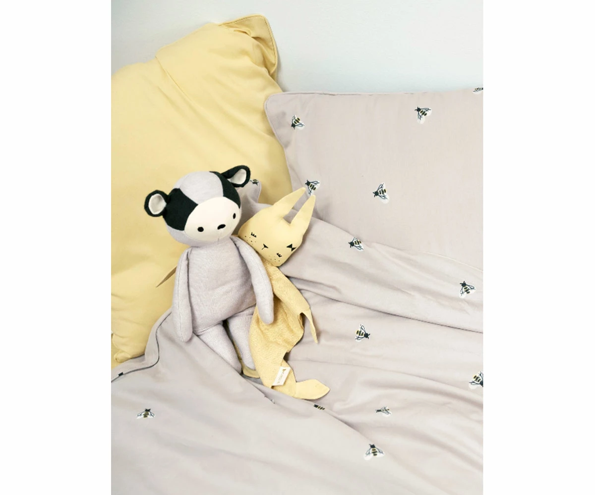 FABELAB Doudou de Algodón Orgánico Animal Bunny - Pale Yellow 5 FABELAB Doudou de Algodón Orgánico Animal Bunny - Pale Yellow