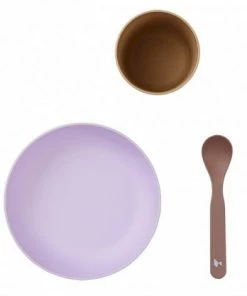 FABELAB Set Vajilla 3 Piezas Bebé Lilac Mix