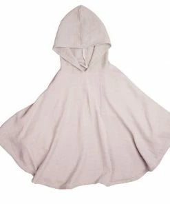 FABELAB Mauve Organic Cotton Muslin Poncho