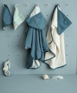 FABELAB Children Bathrobe in Blue (3 - 7 years Old)