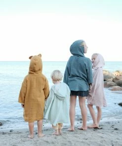 FABELAB Children Bathrobe in Ochre for 3-7 Years Old 7 FABELAB Children Bathrobe in Ochre for 3-7 Years Old