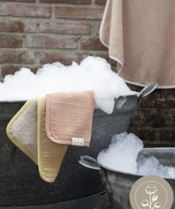 FABELAB Baby Soft Washcloth Set of 3 in Pastel Flower