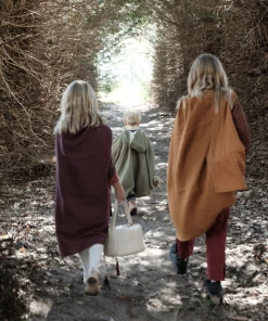 FABELAB Olive Organic Cotton Muslin Poncho