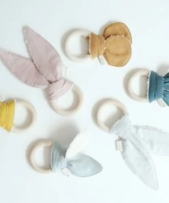 FABELAB Grey Blue Cat Ears Teether 6 FABELAB Grey Blue Cat Ears Teether