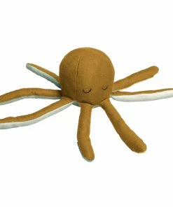 FABELAB Sales 2022 3 FABELAB Octopus Soft Rattle - Ochre