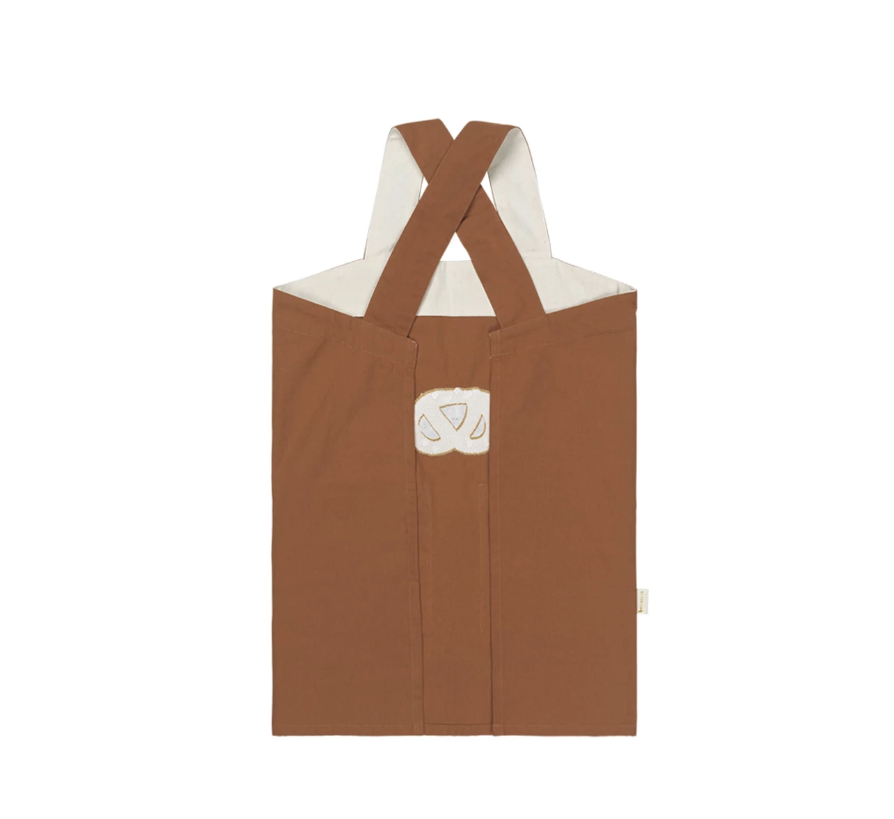 FABELAB Pretzel Embroidered Children's Apron in Cinnamon 5 FABELAB Pretzel Embroidered Children's Apron in Cinnamon
