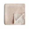 FABELAB Natural Stripes Organic Cotton Muslin Swaddle Blanket