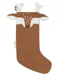 FABELAB Deer Christmas Stocking in Cinnamon