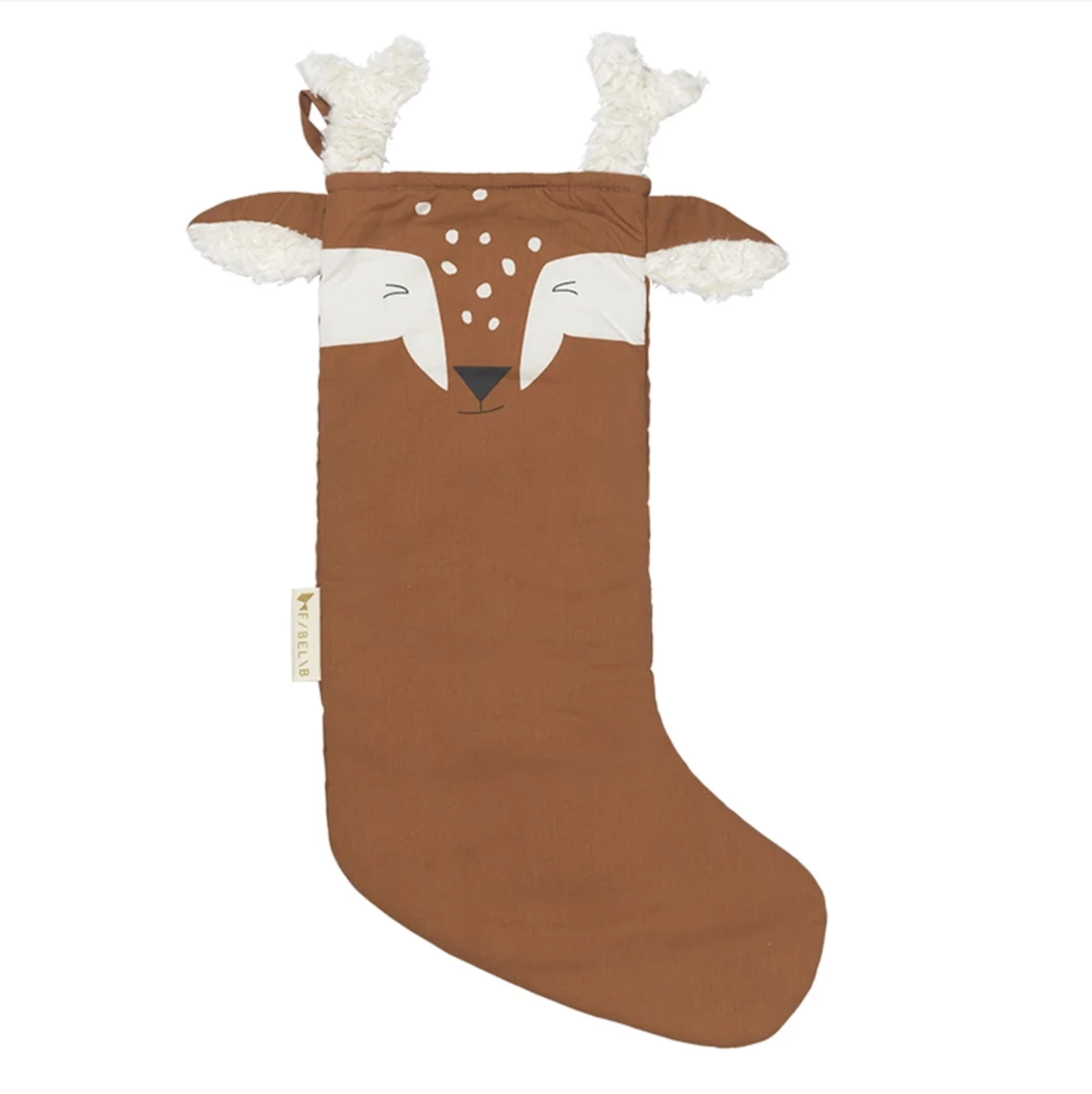 FABELAB Deer Christmas Stocking in Cinnamon 3 FABELAB Deer Christmas Stocking in Cinnamon