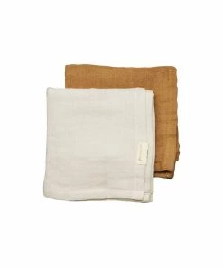 FABELAB Set of 2 Pale Pink/Berry Muslin Cloths 8 FABELAB Set of 2 Pale Pink/Berry Muslin Cloths