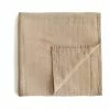 FABELAB Pale Taupe Organic Cotton Muslin Swaddle Blanket 2 FABELAB Pale Taupe Organic Cotton Muslin Swaddle Blanket