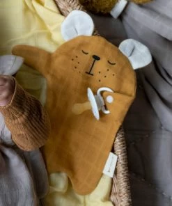 FABELAB Doudou de Algodón Orgánico Bear - Ochre 7 FABELAB Doudou de Algodón Orgánico Bear - Ochre