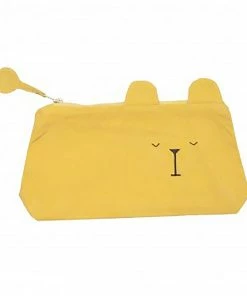 FABELAB Animal Pencil Case Honey Yellow Bear