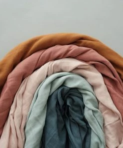 FABELAB Manta de Muselina de Algodón Orgánico - Mauve