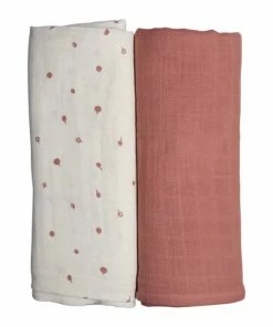 FABELAB Swaddle Muslins - Wild Berry (2 Pack)