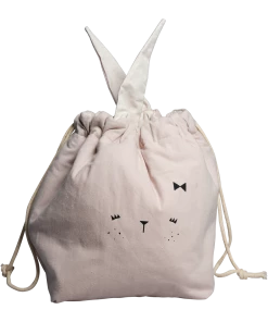 FABELAB Small Pink Bunny Storage Bag