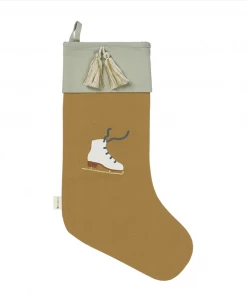 FABELAB Ice Skate Embroidery Christmas Stocking