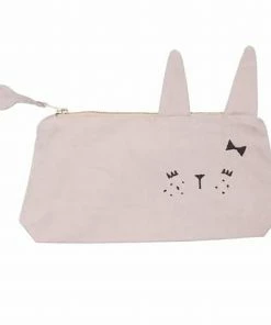 FABELAB Animal Pencil Case Bunny Mauve