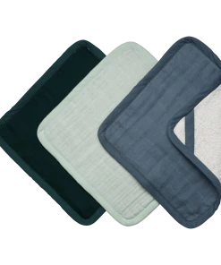 FABELAB Set of 3 Organic Cotton Coast Washcloths