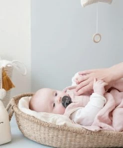 FABELAB Manta de Muselina de Algodón Orgánico - Mauve