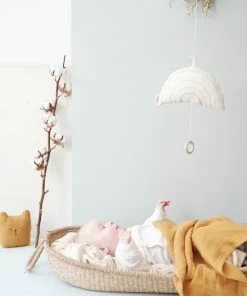 FABELAB Soft Rainbow Hanging Music Mobile