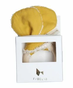 FABELAB Mustard Bear Ears Animal Teether