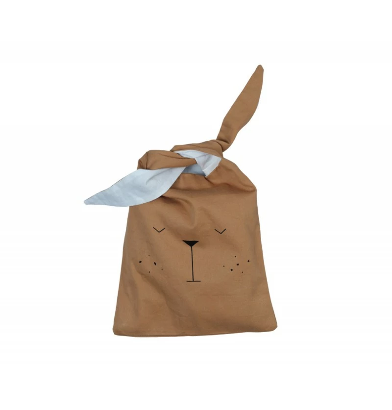 FABELAB Bolsa Merienda de Algodón Orgánico - Ochre Bear 3 FABELAB Bolsa Merienda de Algodón Orgánico - Ochre Bear