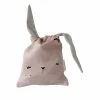 FABELAB Bolsa Merienda de Algodón Orgánico - Mauve Bunny 2 FABELAB Bolsa Merienda de Algodón Orgánico - Mauve Bunny