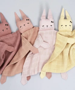 FABELAB Baby Animal Cuddle with Old Rose Bunny Face