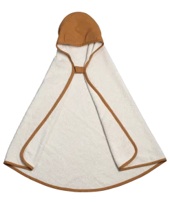 FABELAB Animal Hooded Baby Towel in Ochre (0 - 3 years)