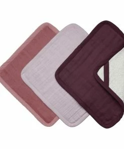 FABELAB Baby Soft Washcloth Set of 3 in Berry Colours