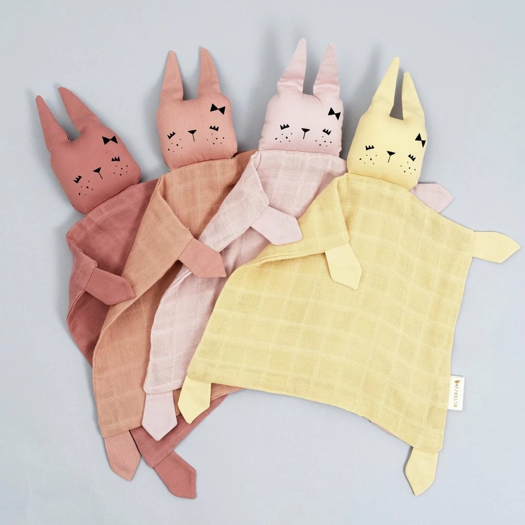 FABELAB Doudou de Algodón Orgánico Animal Bunny - Old Rose 5 FABELAB Doudou de Algodón Orgánico Animal Bunny - Old Rose