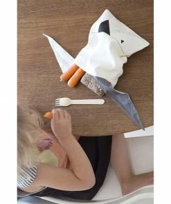 FABELAB Bolsa Merienda de Algodón Orgánico - Mauve Bunny