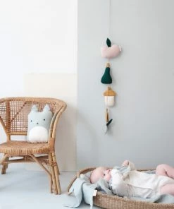 FABELAB Children's Animal Cushion Foggy Blue Cat 5 FABELAB Children's Animal Cushion Foggy Blue Cat